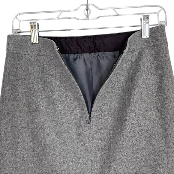 J.Crew Wool Pencil Skirt Gray Lined Classic Workwear - Picture 4 of 8